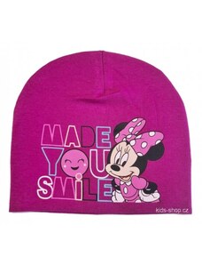 Setino Dievčenská jarná / jesenná čiapka Minnie Mouse - Disney - tm. fialová