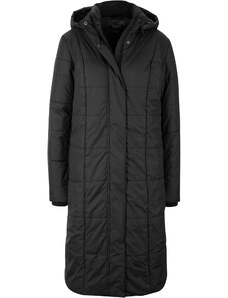 bonprix Prešívaný kabát s odnímateľnou kapucňou, farba čierna