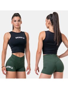 NEBBIA - Fit and Sporty top 577 (black)