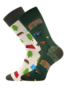 DOBLE farebné ponožky Lonka - KEMPING