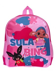 Setino Detský / dievčenský batoh zajačik Bing a slonica Sula - ružový / 31 x 27 x 10 cm