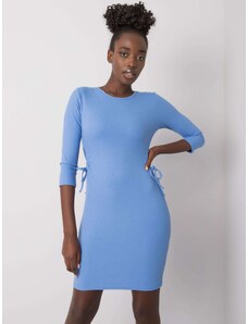 BASIC Svetlo modré dámske priliehavé šaty LK-SK-508687.17P-blue