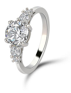 Emporial strieborný rhodiovaný prsteň Princeznin klenot MA-SOR561-SILVER