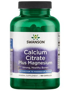 Swanson Calcium Citrate Plus Magnesium 150 ks, kapsule