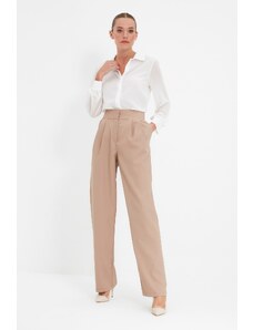 Trendyol Collection Pletené nohavičky so širokými norkovými nohavicami