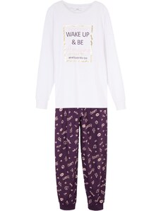 bonprix Dievčenské pyžamo (2-dielne), farba fialová, rozm. 128/134