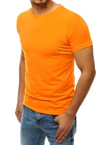 Dstreet Jednoduché oranžové pánske tričko RX4190