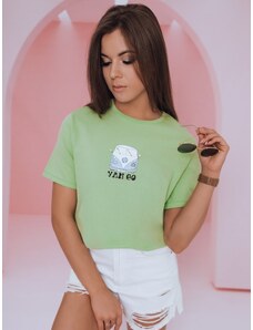 Women's T-shirt VAN GO, light green Dstreet