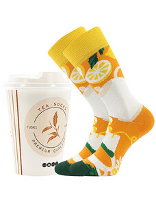 Boma TEA SOCKS farebné veselé ponožky Lonka - Bylinkový čaj