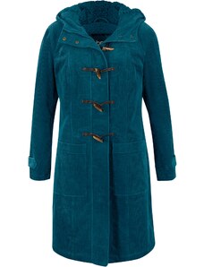 bonprix Prešívaný kabát v polovičnej dĺžke, farba modrá