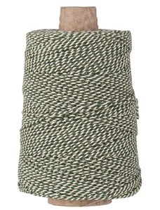 IB LAURSEN Bavlnený špagátik String Green/White 10 m