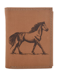 Pánska peňaženka MERCUCIO natural vzor 23 kôň celý 2911921