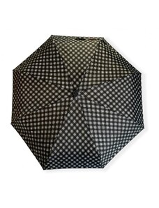 Real Star Umbrella Mini skladací dáždnik s kostičkami - čierna 4819