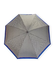Real Star Umbrella Mini skladací dáždnik s kostičkami - čierna 9304