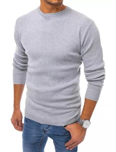 Dstreet Svetlo šedý trendový sveter