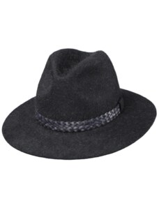 Fiebig - Headwear since 1903 Šedý chlpatý klobúk Fiebig - vysoký vlas z králičej srsti