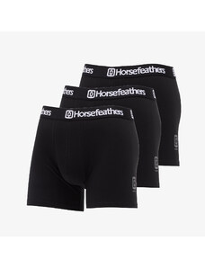 Boxerky Horsefeathers Dynasty 3Pack Boxer Shorts Black