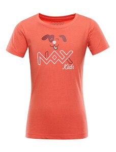 Children's cotton T-shirt nax NAX LIEVRO dk. Apricot variant PA