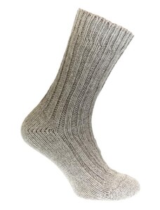 JOHN-C Dámske luxusné sivé vlnené ponožky ALPAKA