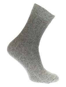 JOHN-C Dámske luxusné sivé vlnené ponožky GOAT