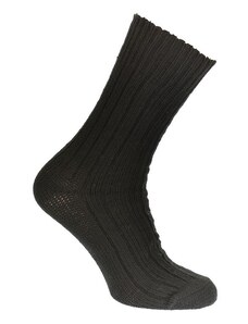 JOHN-C Dámske luxusné vlnené čierne ponožky SHEEP