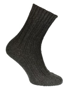 JOHN-C Dámske luxusné čierne vlnené ponožky ALPAKA