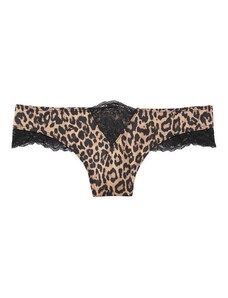 Victoria's Secret VERY SEXY Caged Thong Panty Leopard-hnedá