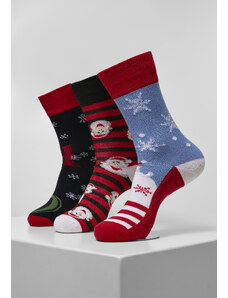 Urban Classics Accessoires Santa Ho Christmas Socks - 3-Pack multicolor
