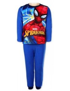 Setino Chlapčenské / detské teplé zimné pyžamo Spiderman MARVEL - modré