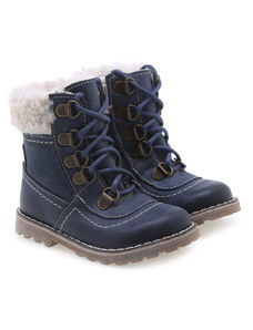Detské zimné kožené topánky Emel EV2134-15 Modrá