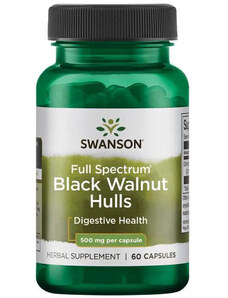Swanson Black Walnut Hulls 60 ks, kapsule, 500 mg