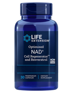 Life Extension NAD+ Cell Regenerator and Resveratrol 30 ks, vegetariánska kapsula