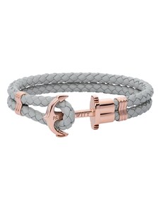 Paul Hewitt Anchor leather grey rose gold