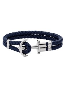 Paul Hewitt Anchor leather navy blue silver