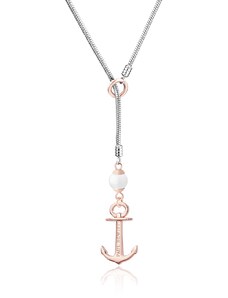 Paul Hewitt Necklace Anchor Pearl Rose Gold / Stainless Steel