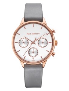 Paul Hewitt White Sand Rose Gold Leather Graphite