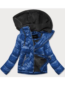 BH FOREVER Modro / čierna dámska bunda s kapucňou (BH2003)