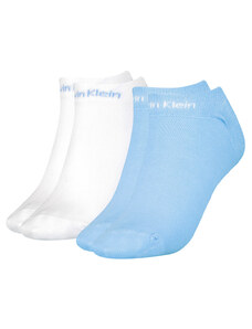 CALVIN KLEIN - 2PACK gripper leanne light blue členkové ponožky