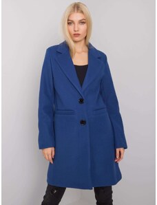 BASIC Tmavomodrý dámsky kabát YP-PL-cwd0449.64-dark blue