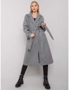 BASIC Svetlo sivý dámsky kabát TW-PL-BI-7300.35X-gray
