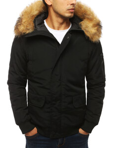 Dstreet Trendová čierna bunda s kapucňou skl.46