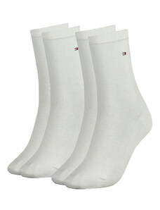 TOMMY HILFIGER - 2PACK TH casual biele dámske ponožky