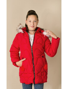 DRESSME Zimná bunda - červená