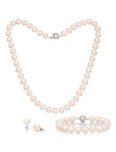 Buka Jewelry Perlový set náramok a náhrdelník 9 AA