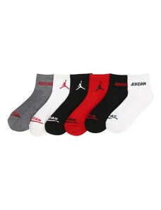 Jordan Ponožky sivá / červená / čierna / biela
