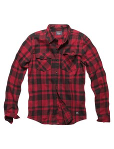 Vintage Industries flanelová košeľa AUSTIN - RED CHECK, S