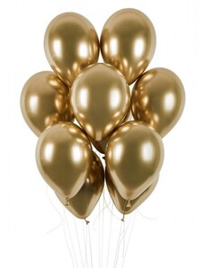 Godan Latexový balón Shiny 13" / 33 cm - zlatá