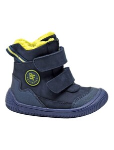 Protetika Chlapčenské zimné topánky Barefoot TARIK DENIM, protetika, tmavomodrá