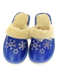 JOHN-C Dámske modré papuče SNOW