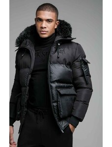Pánska zimná bunda SikSilk Distance Jacket - Black